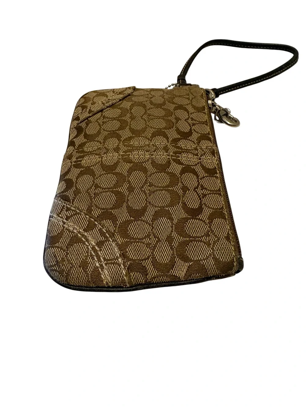 Coach Vintage Y2K Signature C Canvas Wristlet.